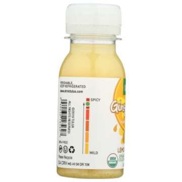 Tulua Ginger Shots - Refreshing Organic Ginger and Lemon Juice 12-Pack