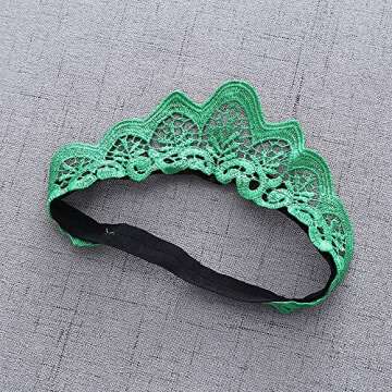 Dressy Daisy Infant Baby Girl Princess Romper Costumes Onesie Dress Bodysuit with Headband Halloween Birthday Party Fancy Outfits Size 9-12 Months Green 298