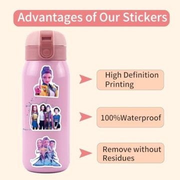 50pcs Kpop Demon Hunters Waterproof Vinyl Stickers