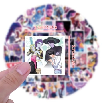 50pcs Kpop Demon Hunters Waterproof Vinyl Stickers