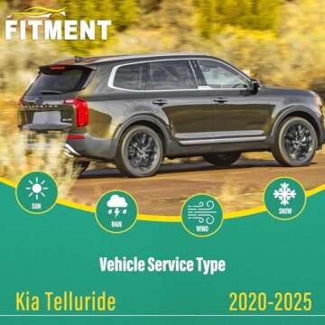 26" 18" 13" Windshield Wiper Blades Replacement for Kia Telluride 2020-2025 - Premium Quality All We...