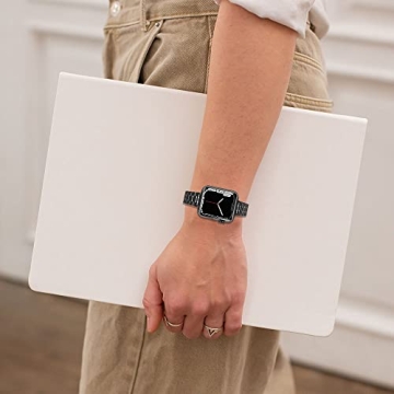 Elegant Metal Apple Watch Band for Women, Compatible with All Series