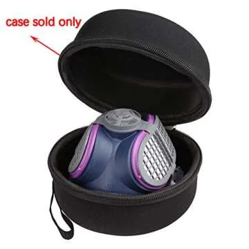 Aproca Hard Protective Travel Case for GVS SPR457 Elipse P100 Half Mask Respirator (black)