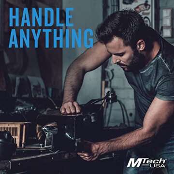 MTech USA – Fixed Blade Knife – Grey TiNite Coated Stainless Steel Blade with Black ABS Handle, Includes Black Nylon Sheath - Hunting, Camping, Survival, Tactical, EDC – MT-20-77GY