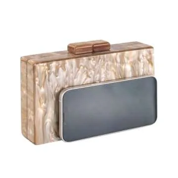Elegant Gold Evening Clutch Bag for Women