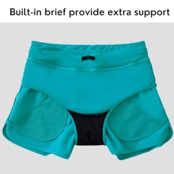 Willit Women's 3" Swim Board Shorts Quick Dry UPF 50+