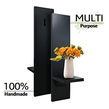 MISUMISO Wall Candle Sconces - Decorative Wooden Holders