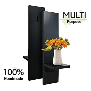 MISUMISO Wall Candle Sconces - Decorative Wooden Holders