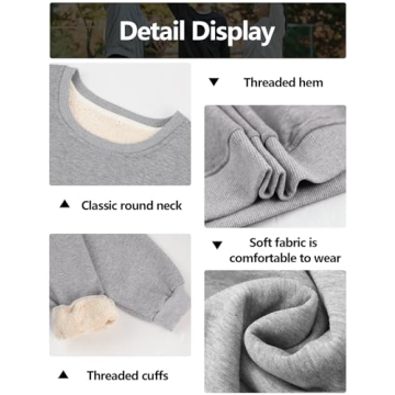 Gihuo Women's Winter Fleece Sherpa Sweatshirt - Warm Pullover