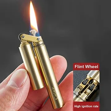 Laicengo Vintage Kerosene Trench Lighter for Men