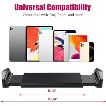 ULANZI Phone Mount Stand Holder for Desktop, VIJIM P001 with 2 Adjustable Arm and 360° Rotates, Universal Foldable Multi Angle, Compatible with iPad iPhone Tablet and More