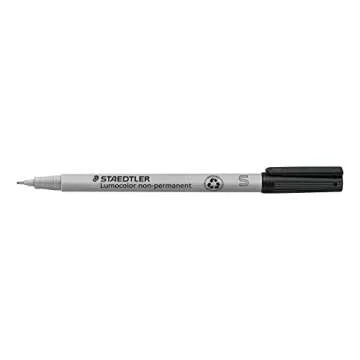 STAEDTLER 311 WP4 Lumocolor non-permanent pen, assorted colors, 4 Count (Pack of 1),black
