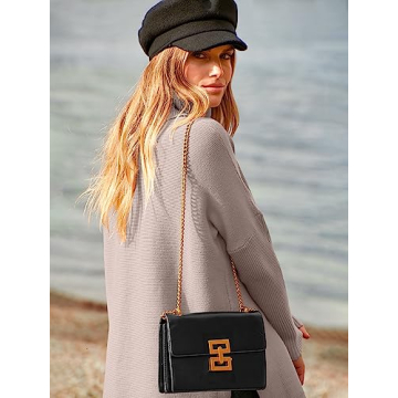 Trendy Oversized Turtleneck Batwing Sweater for Women