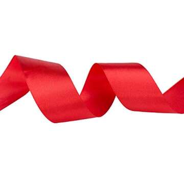 ATRBB 25 Yards 1-1/2 inch Wide Satin Ribbon - Perfect for Weddings, Gift Wrapping, and Handmade Bows
