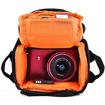 FOSOTO Camera Case Bag Compatible for Nikon L340 L330 B500 L840,Canon SX420 SX720 SX620 G7X, Sony A6000 A6300 a5100 NEX-6 W830 RX100 RX0M2,Panasonic GX85 ZS60 Long Zoom or Compact Syste