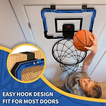 QDRAGON Mini Basketball Hoop with 3 Balls & Inflator