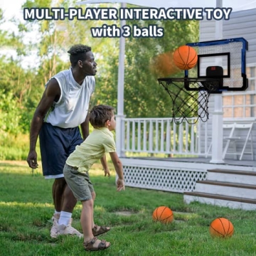 QDRAGON Mini Basketball Hoop with 3 Balls & Inflator