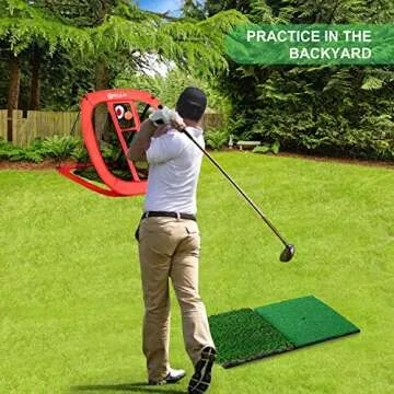 Relilac Pop-Up Golf Chipping Net Set for Accuracy Practice