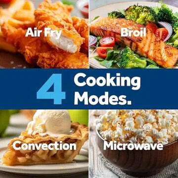 GE GCST10A1WSS 4-in-1 Microwave with Air Fryer and Broiler