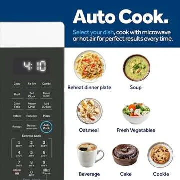 GE GCST10A1WSS 4-in-1 Microwave with Air Fryer and Broiler