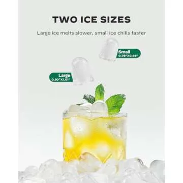 Marsail Ice Makers Countertop - Quick & Compact Ice Maker