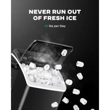Marsail Ice Makers Countertop - Quick & Compact Ice Maker