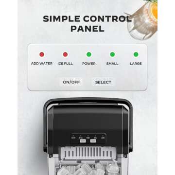 Marsail Ice Makers Countertop - Quick & Compact Ice Maker