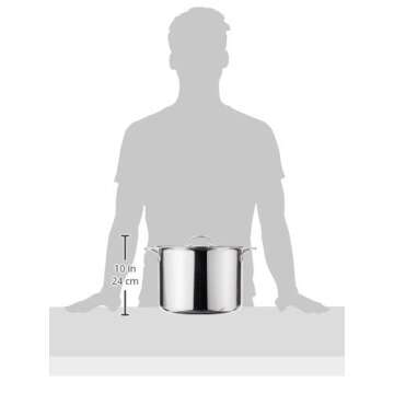 All-Clad 4512 Stainless Steel Tri-Ply Bonded Stockpot with Lid / Cookware, 12-Quart, Silver