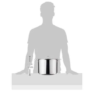 All-Clad 4512 Stainless Steel Tri-Ply Bonded Stockpot with Lid / Cookware, 12-Quart, Silver