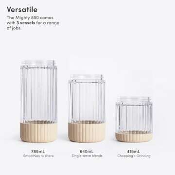 Beast Mighty 850 | Premium Compact Personal Blender | Smoothies, Shakes, Dressings, Sauces | Blends ...