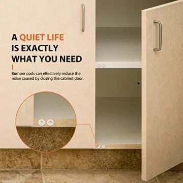 200 PCS Clear Rubber Bumpers for Quiet Cabinets