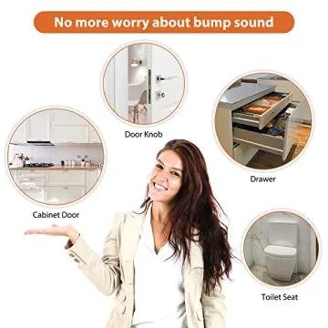 200 PCS Clear Rubber Bumpers for Quiet Cabinets