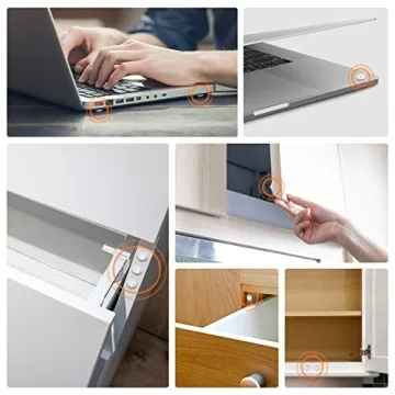 200 PCS Clear Rubber Bumpers for Quiet Cabinets