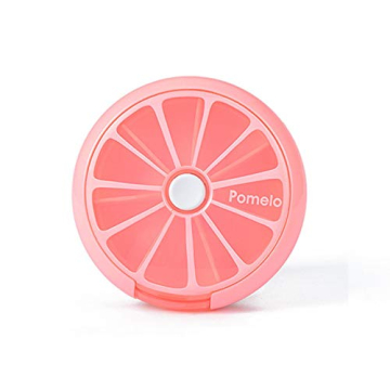 Stylish INVODA Rotatable Pill Organizer for Daily Meds