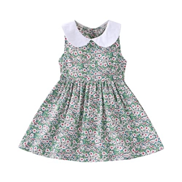 VINUOKER Toddler Girls Summer Floral Dress - Vintage Style for Ages 2-6