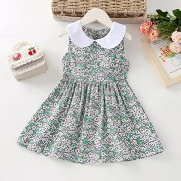 VINUOKER Toddler Girls Summer Floral Dress for Ages 1-5