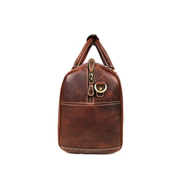Stylish Leather Travel Duffel Bag for Gym and Travel