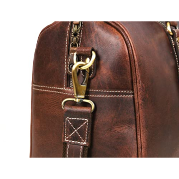 Stylish Leather Travel Duffel Bag for Gym and Travel