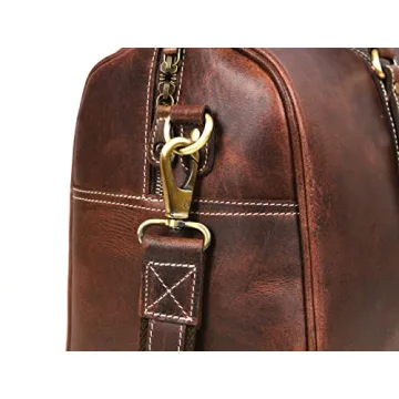 Stylish Leather Travel Duffel Bag for Gym and Travel