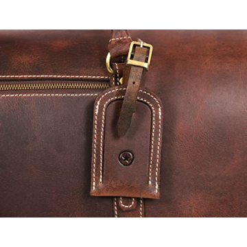 Stylish Leather Travel Duffel Bag for Gym and Travel