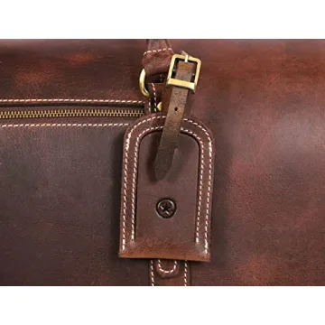 Stylish Leather Travel Duffel Bag for Gym and Travel