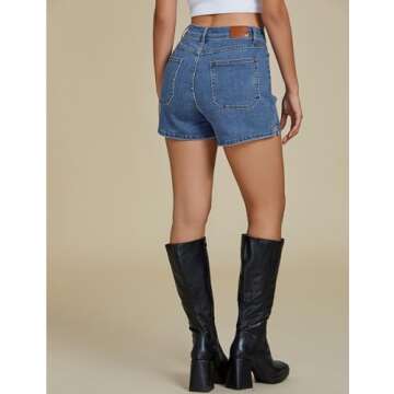 luvamia High Waisted Denim Shorts for Women - Stylish & Comfortable