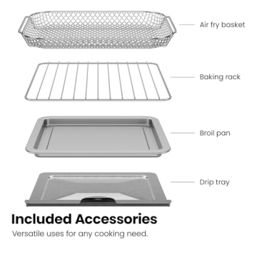 Chefman 7-in-1 Air Fryer Toaster Oven Combo 19 Quart