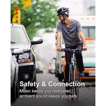 Enerair Bone Conduction Headphones Waterproof 15H Playtime