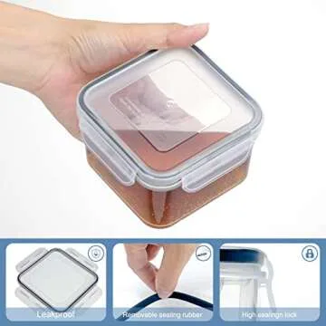 28 Pieces Food Storage Containers with Lids EXTRA LARGE Freezer Containers for Food BPA-Free Meat Fruit Vegetables Plastic Containers with lids Storage Airtight Leak-Proof Food Containers for Kitchen