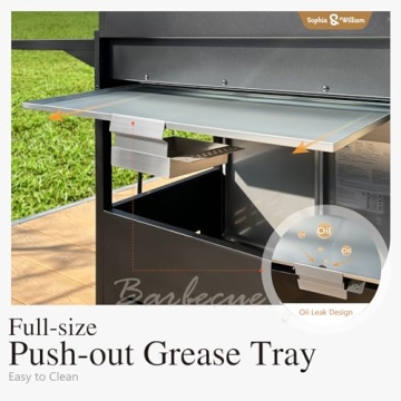 Sophia & William 4-Burner Gas BBQ Grill - Propane BBQ