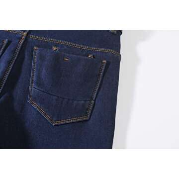 Camii Mia-Fleece-Lined-Jeans-Women-Winter Jeans Warm Pants Thermal Denim Jeggings Slim Fit Mid Rise Stretch (28W x 30L, Dark Blue (847-12-30))