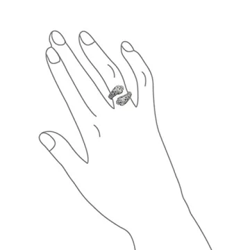 Stylish Rhodium-Plated Cat Ring for Fashion Lovers