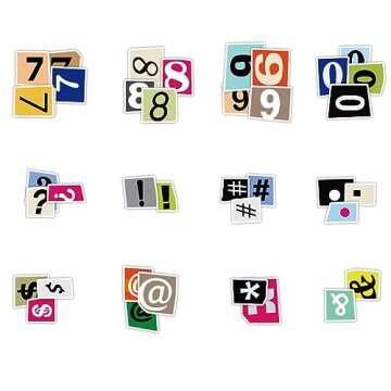 200Pcs Alphabet Stickers Waterproof Vinyl Decals for Scrapbooks, Notebook, Classroom Decor, Door, Mailbox, Water Bottle, Laptop, Letter Stickers A-Z and Number Stickers 0-9