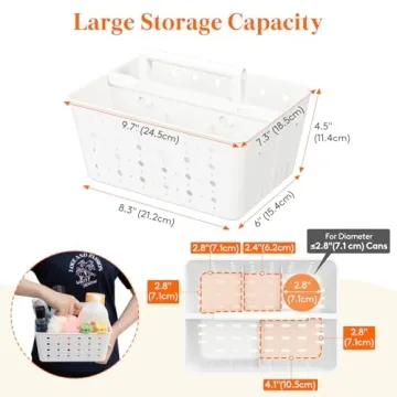 Lifewit Portable Shower Caddy for Bathroom Essentials